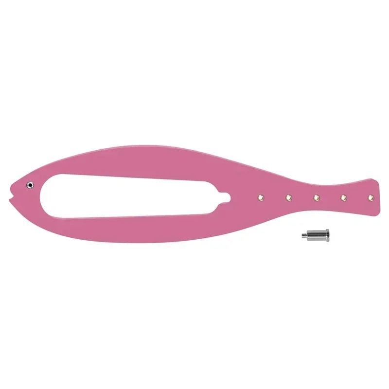 Pestillo de Puerta para Gatos con Ancho Ajustable: Diseño en Forma de Pez, Correa de Cierre Flexible y Tope de Puerta para Mascotas.