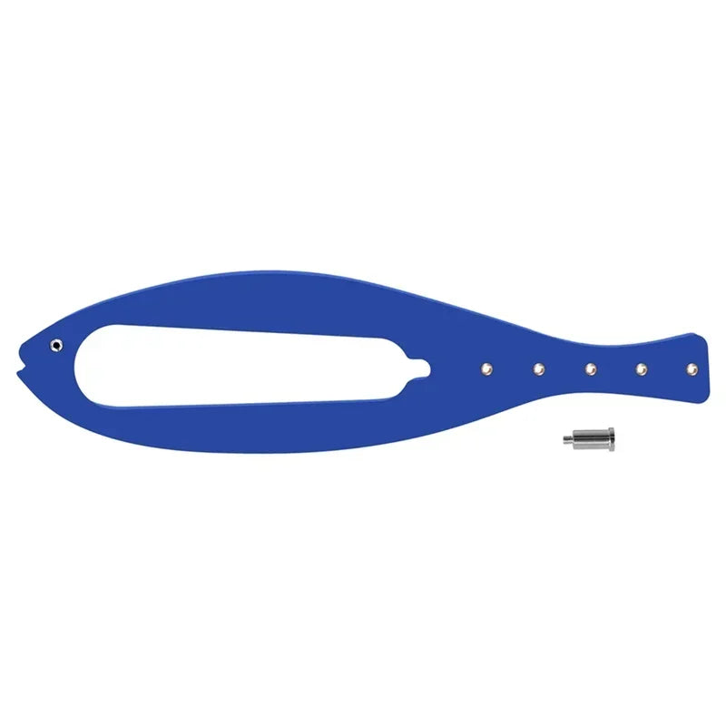 Pestillo de Puerta para Gatos con Ancho Ajustable: Diseño en Forma de Pez, Correa de Cierre Flexible y Tope de Puerta para Mascotas.