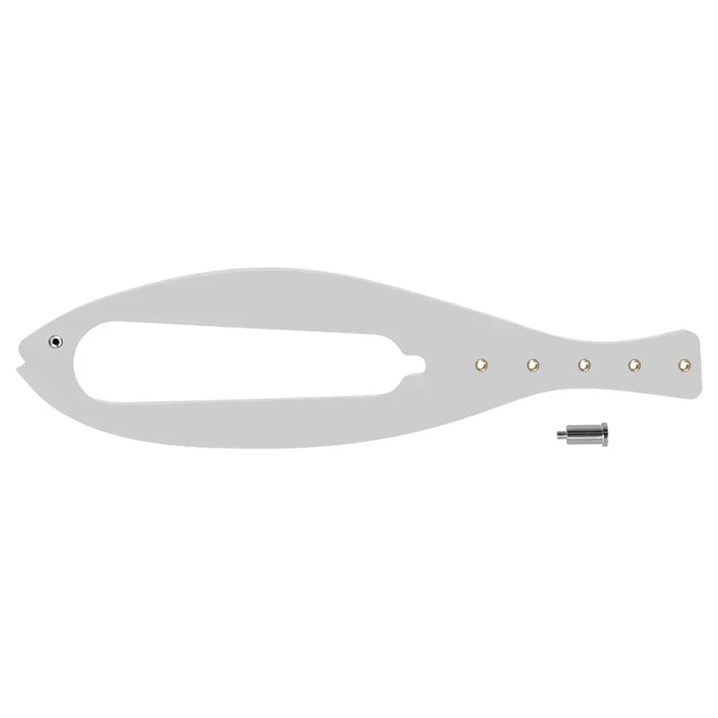 Pestillo de Puerta para Gatos con Ancho Ajustable: Diseño en Forma de Pez, Correa de Cierre Flexible y Tope de Puerta para Mascotas.