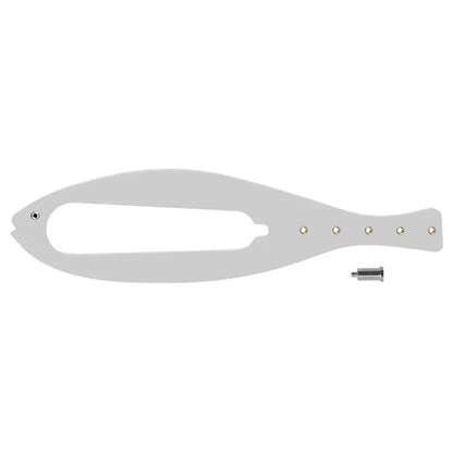 Pestillo de Puerta para Gatos con Ancho Ajustable: Diseño en Forma de Pez, Correa de Cierre Flexible y Tope de Puerta para Mascotas.