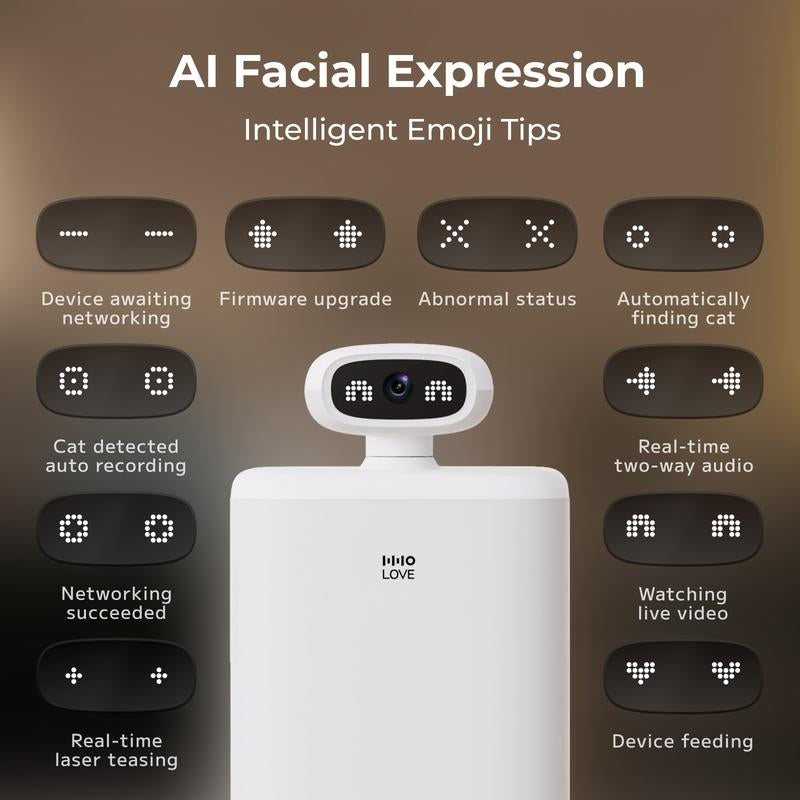 HHOLOVE O SITTER Comedero Automático para Gatos con Cámara: Con IA, Video 2K HD, Visión Nocturna, Wi-Fi 5G/2.4G, Programable, Audio de 2 Vías, Alerta de Poco Alimento y Sensor de Bloqueo (Versión con 1 Año de Suscripción).